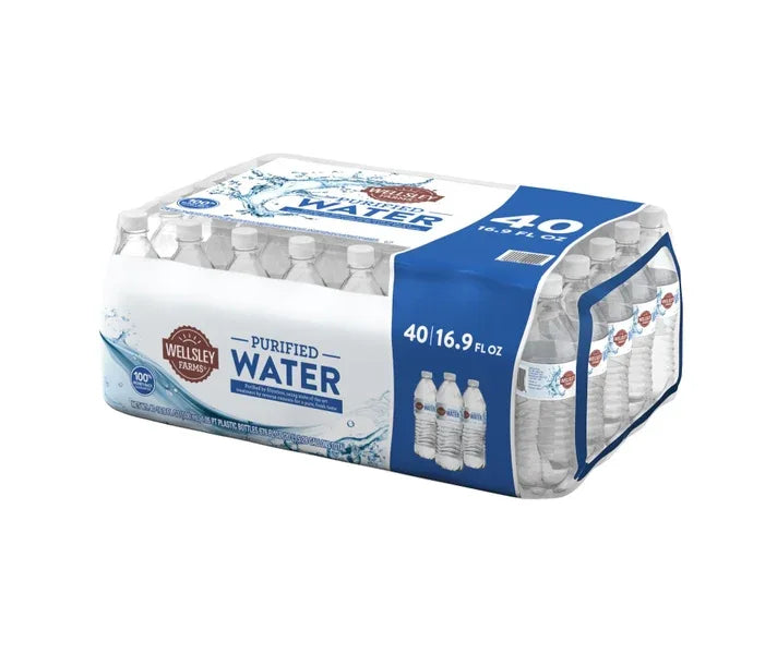 Pack of 2 Wellsley Farms Water, 16.9 fl oz (40-pk)