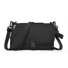 Waterproof Mummy Changing Pad, Foldable Diaper Bag, Portable Travel Changing Mat (Black)