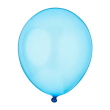 12 in electric blue latex balloon, glossy finish
