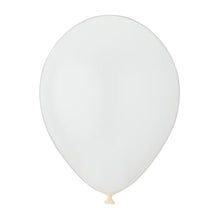 12-inch white latex balloon with gold-toned valve