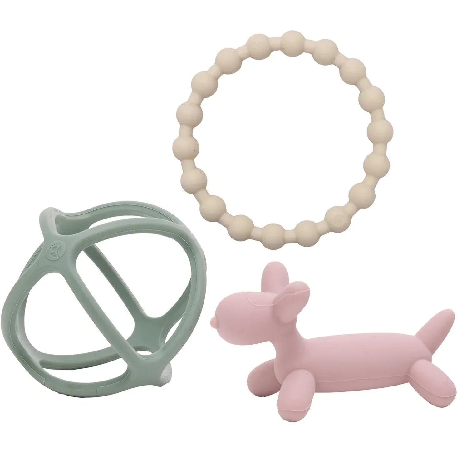 WeeSprout Teethers for Baby, Silicone Toys for Infant Teething