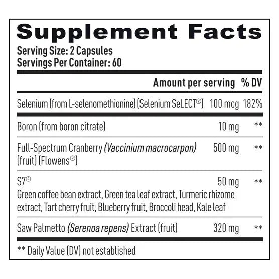 Weider Prime Prostate Health with Saw Palmetto, 120 Capsules