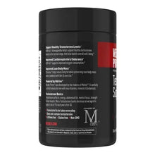 Testosterone support bottle back with usage and ingredient notes in small text
