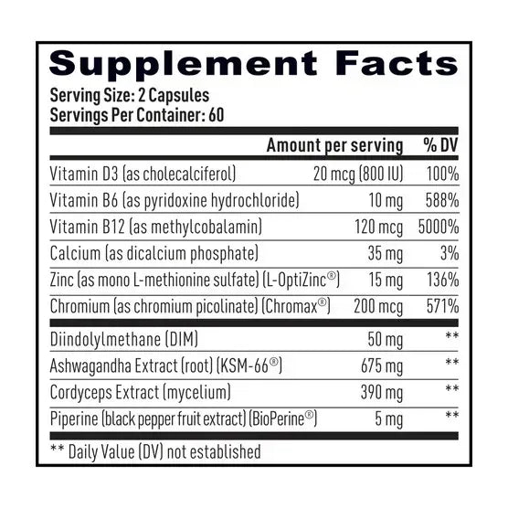 Weider Prime Testosterone Support, 120 Capsules