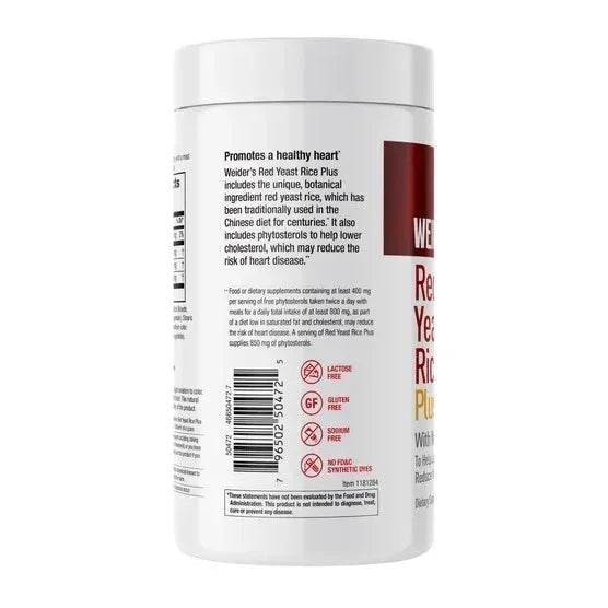 Weider Red Yeast Rice Plus 1200 mg., 240 Tablets