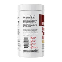 Weider Red Yeast Rice Plus bottle with barcode and health icon badges