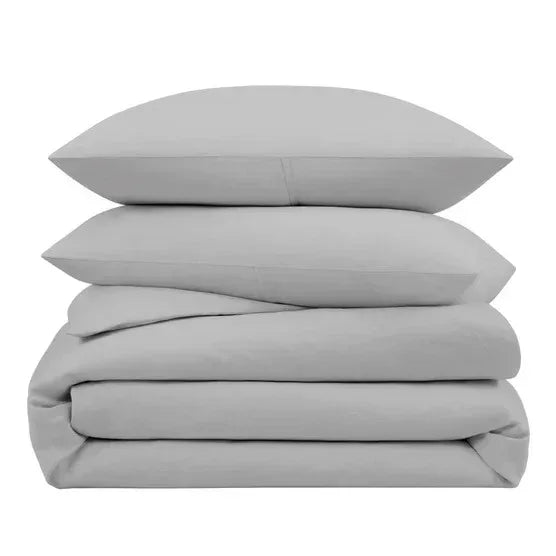 WelHome Cotton Linen Relaxed Duvet Cover, 3-piece Set