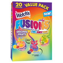 Welch's Juicefuls Fusions Original Fruits 20 pouch value pack box