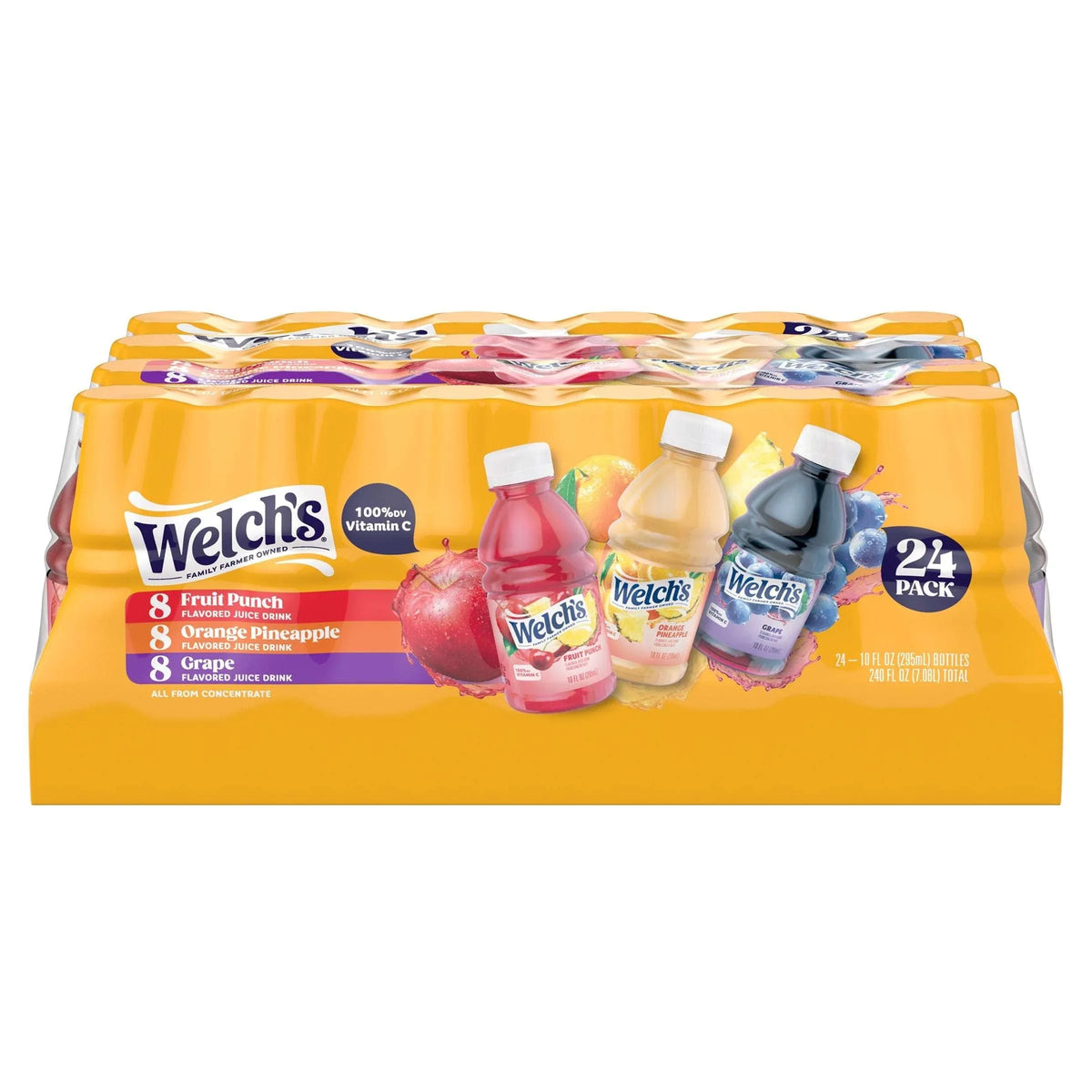 Welch's Juice Drink, Variety Pack, 10 fl oz, 24-count - USA MEGA SHOP