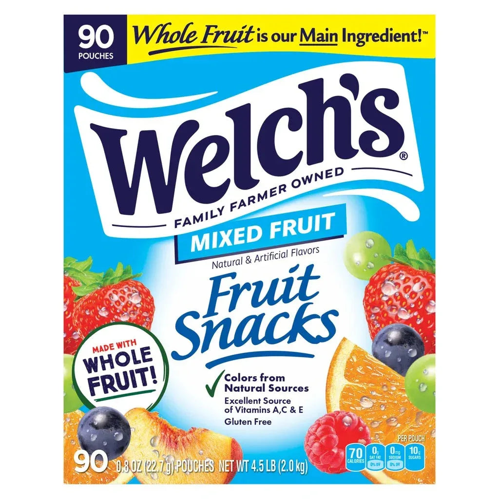 Welchâ€™s Fruit Snacks, .8 oz, 90-count - USA MEGA SHOP