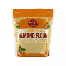 Super-fine almond flour bag, beige powder, 2 lb Wellsley Farms label