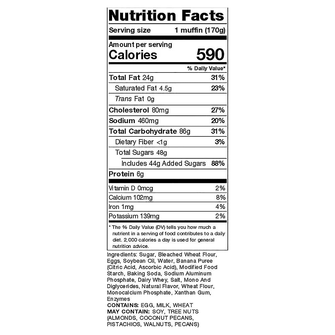 Wellsley Farms Banana Muffins, 6 pk./6 oz. - USA MEGA SHOP