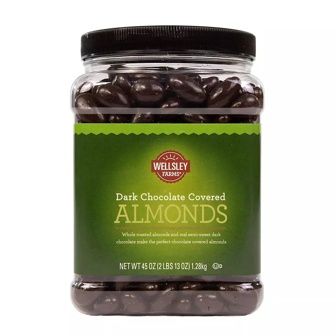 Wellsley Farms Dark Chocolate Covered Almonds, 45 oz.