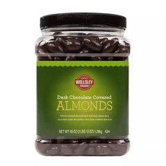 Wellsley Farms Dark Chocolate Covered Almonds, 45 oz.