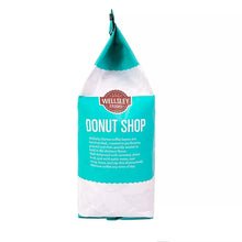 Wellsley Farms Donut Shop ground coffee bag with front flavor description
