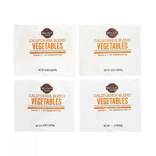 Frozen California vegetable blend bags multipack, Wellsley Farms, front labels shown