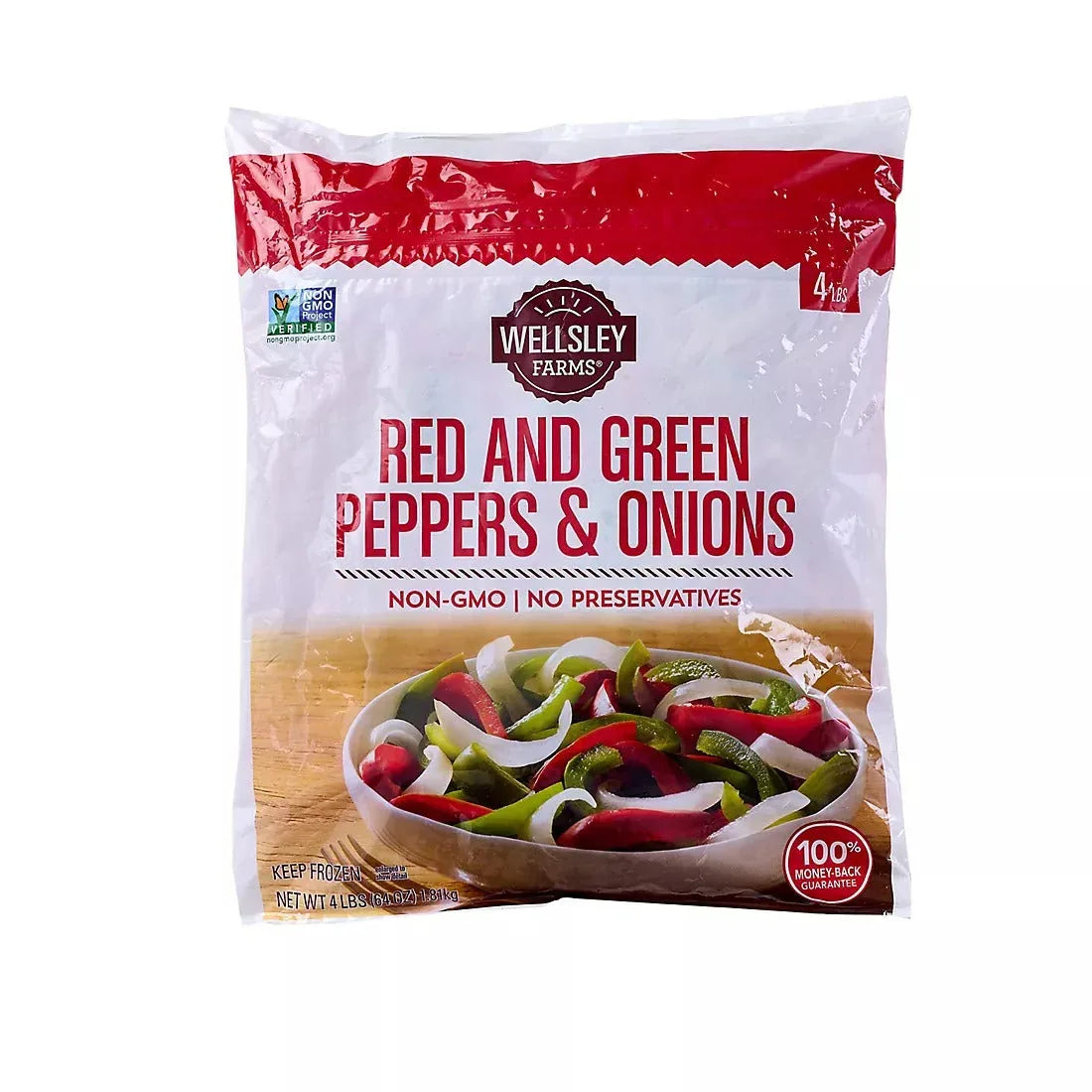 Wellsley Farms Frozen Red & Green Peppers and Onions, 4 ct./1 lb. - USA MEGA SHOP