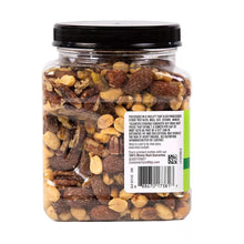 Heart healthy nut mix jar with back label and barcode