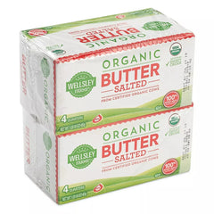 Wellsley Farms Organic Salted Butter, 2 pk./1 lb. - USA MEGA SHOP