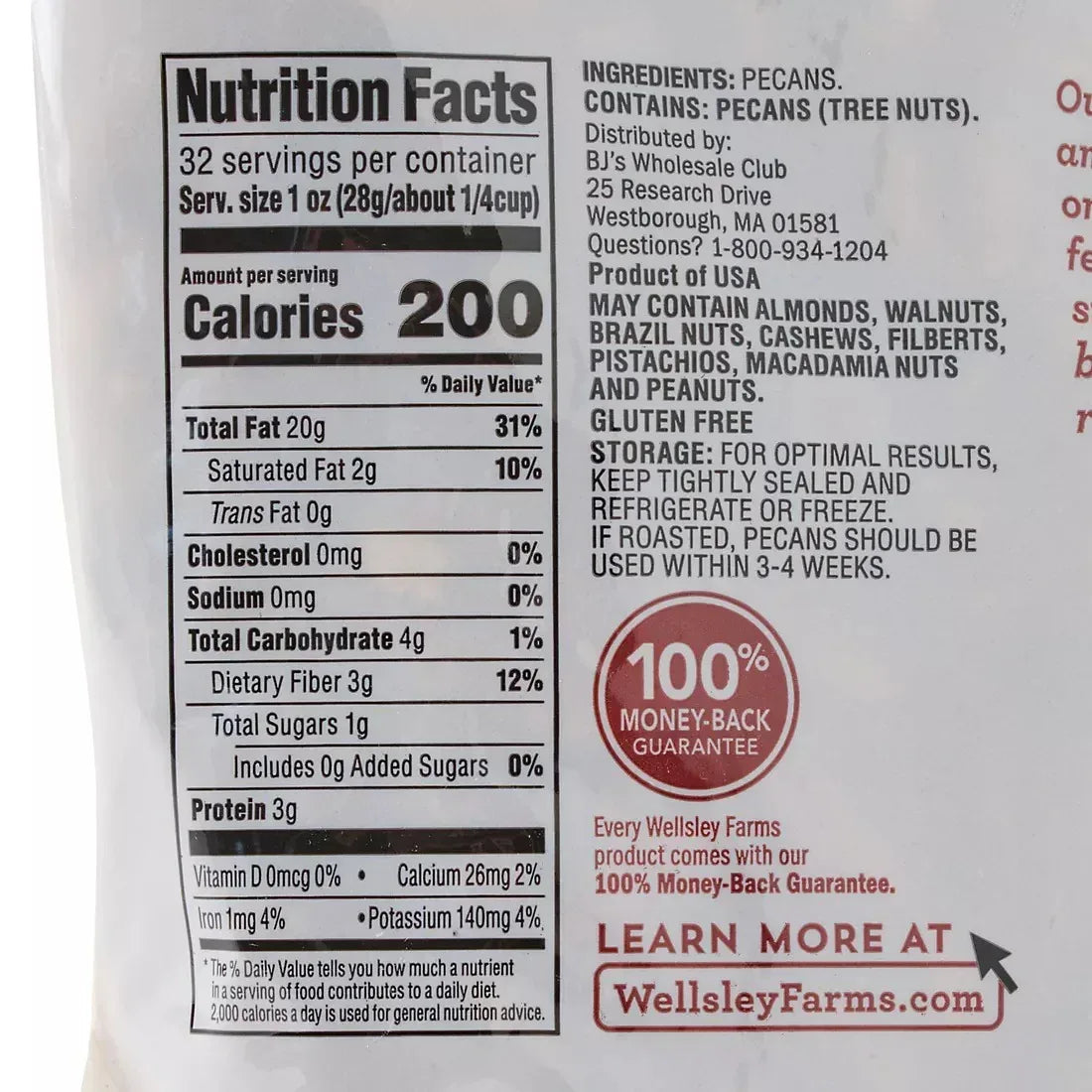 Wellsley Farms Pecan Halves, 2 lbs.