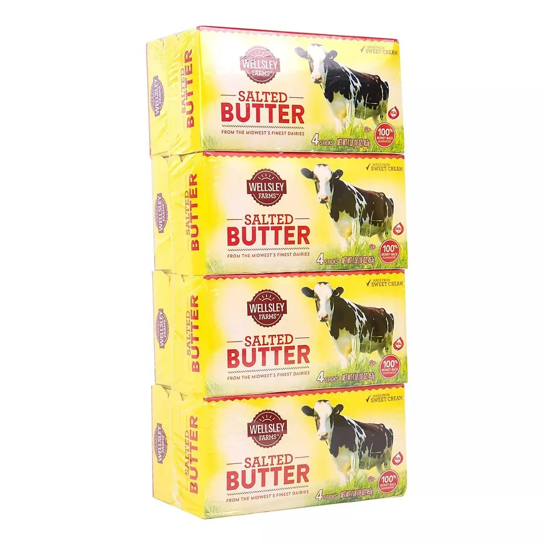 Wellsley Farms Salted Butter Quarters, 4 ct./1 lb. - USA MEGA SHOP