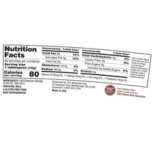 Nutrition Facts panel for spreadable butter, serving info and 80 calories