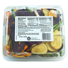 Wellsley Farms Veggie Crunch Mix back label with nutrition facts, 10 oz