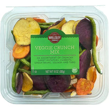 Wellsley Farms Veggie Crunch Mix clamshell, 10 oz label