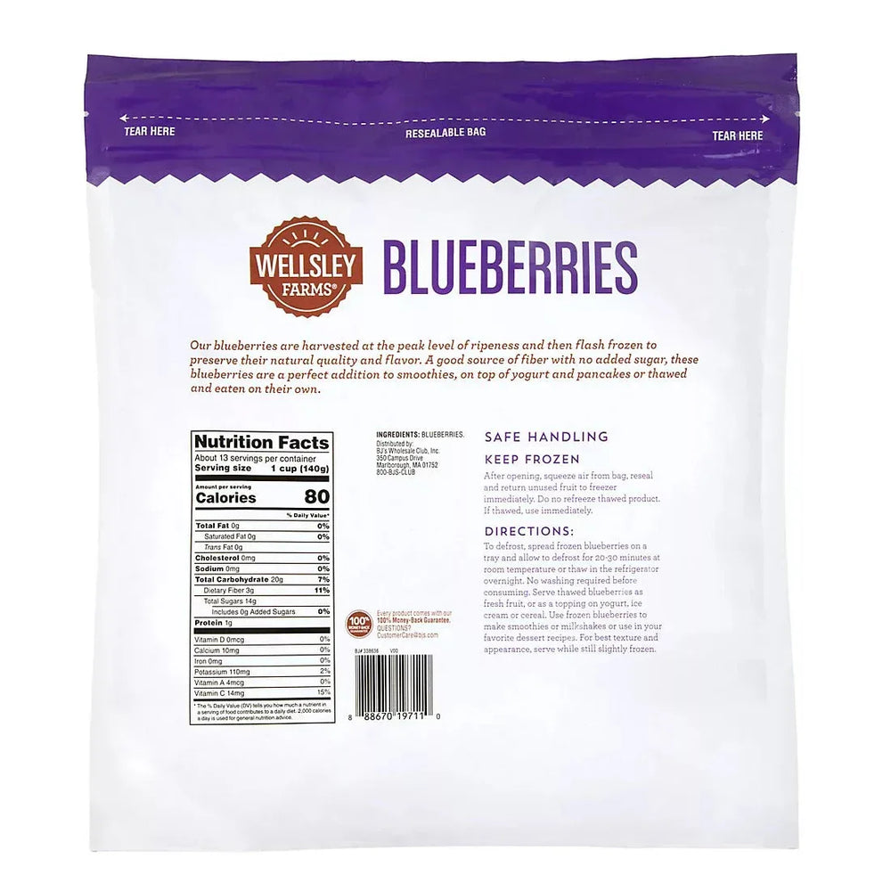 Wellsley Farms Frozen Whole Blueberries, 4 lbs. - USA MEGA SHOP