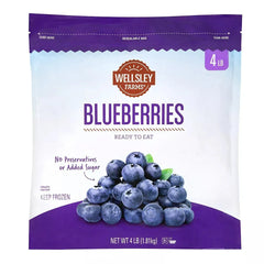 Wellsley Farms Frozen Whole Blueberries, 4 lbs.