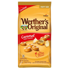 Caramel hard candy bag with Werther’s Original logo and party size label