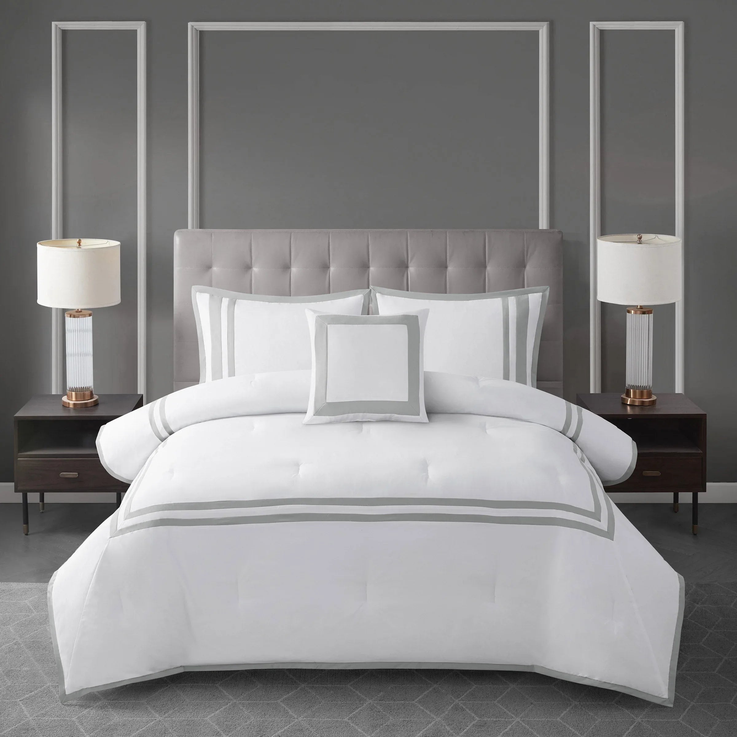 West Park Hotel Border 4-piece Comforter Set - USA MEGA SHOP