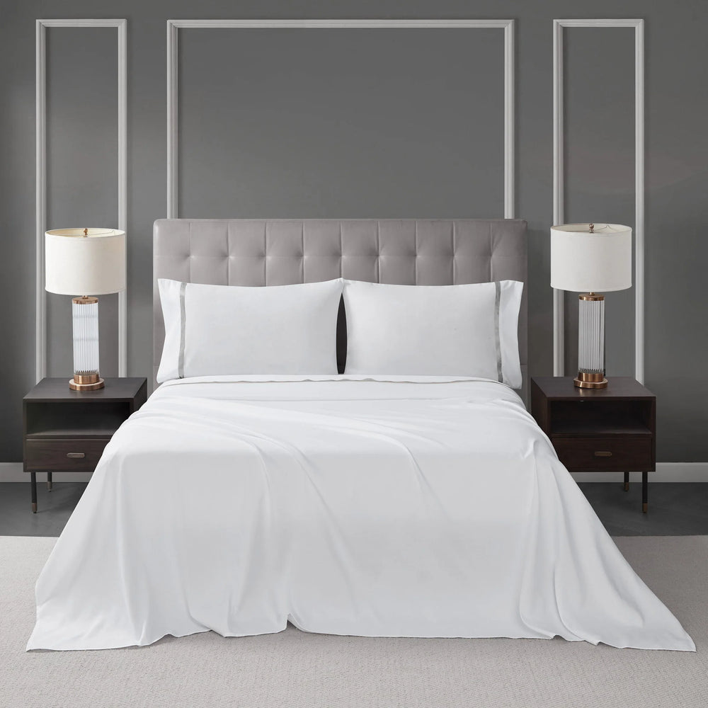 West Park Hotel Ribbon Hem 4-piece Sheet Set - USA MEGA SHOP