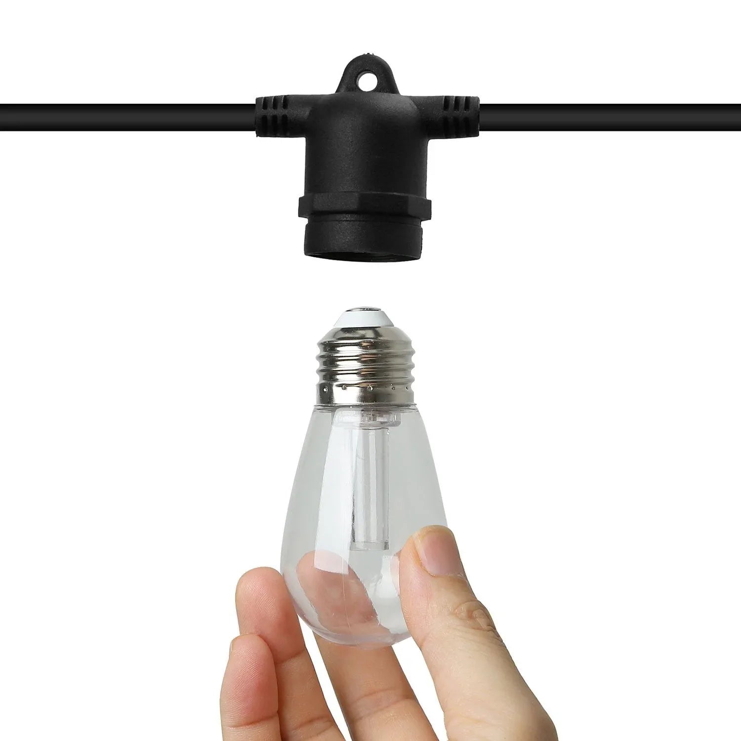 Westinghouse 36' Solar Powered LED Color Changing String Light Set, 15 Bulbs with Remote Control