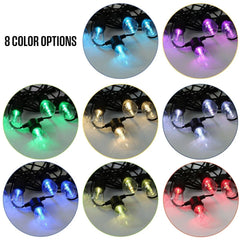 Westinghouse 36' Solar Powered LED Color Changing String Light Set, 15 Bulbs with Remote Control