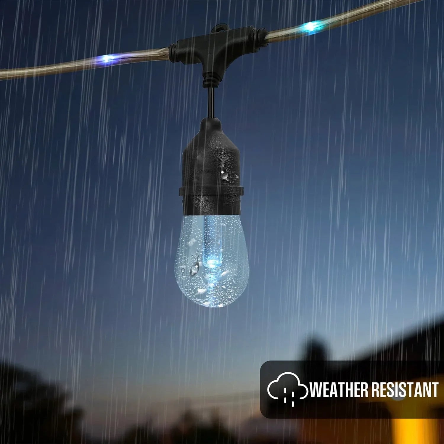 Westinghouse 48' Color Change LED String Light Set with Remote Control, 15 Bulbs