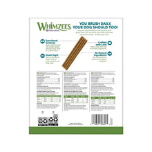 Whimzees select-a-stix dental chew sticks box back with ingredient info panel