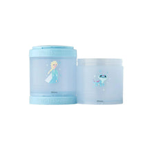 Pair of stackable snack containers with carry handles in light blue