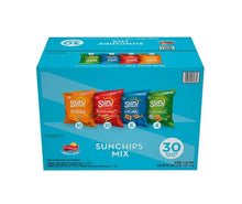 SunChips Mix variety pack box with four chip bags shown