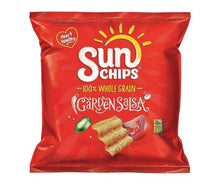 SunChips Garden Salsa whole grain snack bag, red front with chili and chips