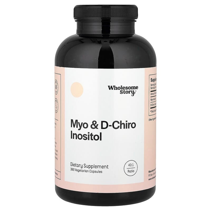 Wholesome Story, Myo & D-Chiro Inositol, Vegetarian Capsules