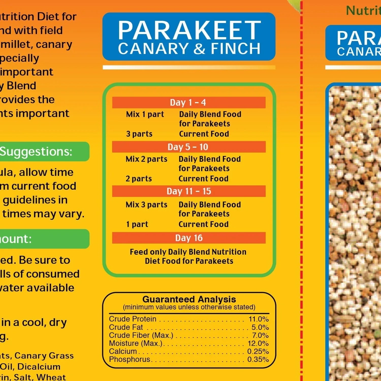Wild Harvest Parakeet, Canary & Finch Daily Nutrition Blend, 5 lbs. - USA MEGA SHOP