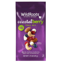 WildRoots coastal berry trail mix pouch, purple, nuts and dried fruit assortment