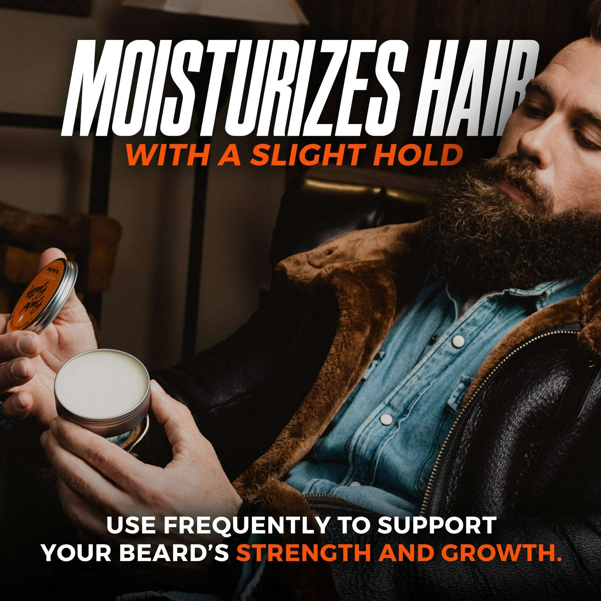 Wild Willies Beard Butter Leave-In Conditioner - Organic Beard Balm for Fast Beard Growth, Beard Care Softener - Beard Cream for Men to Remove Itch & Dandruff, Restores Moisture - 2 oz