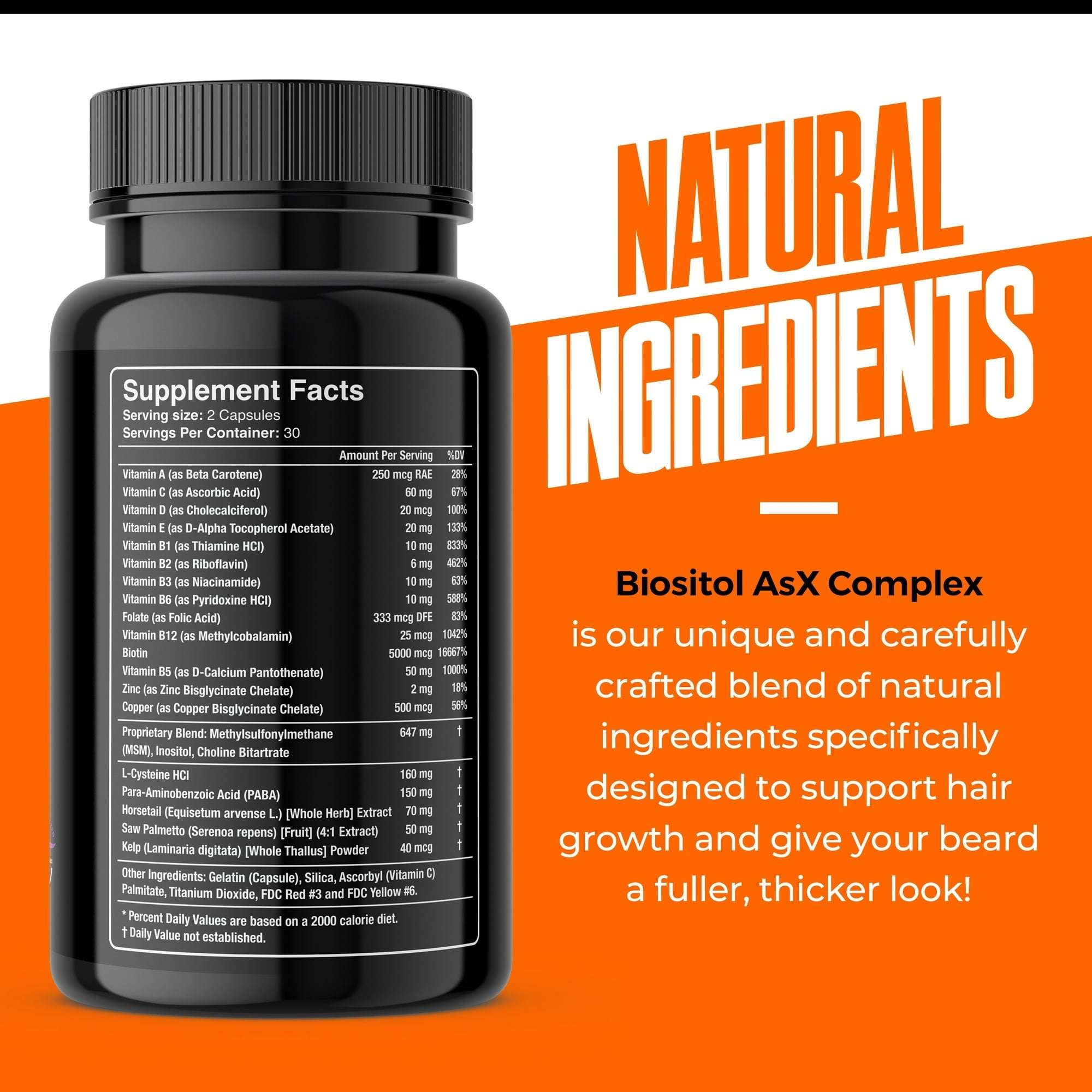 Wild Willies Beard Growth Supplement, 60 Capsules, Proprietary Blend, Men's Health