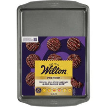 Large gray non-stick baking sheet 16x12 in, square rim, in box