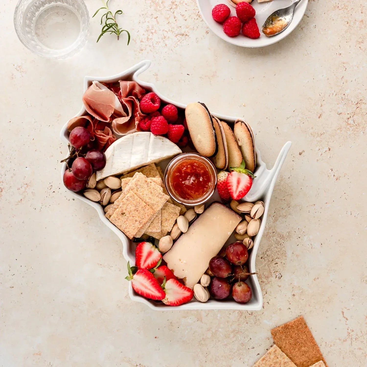 Lark Porcelain State-Shaped Bake & Serve Dish, Choose State