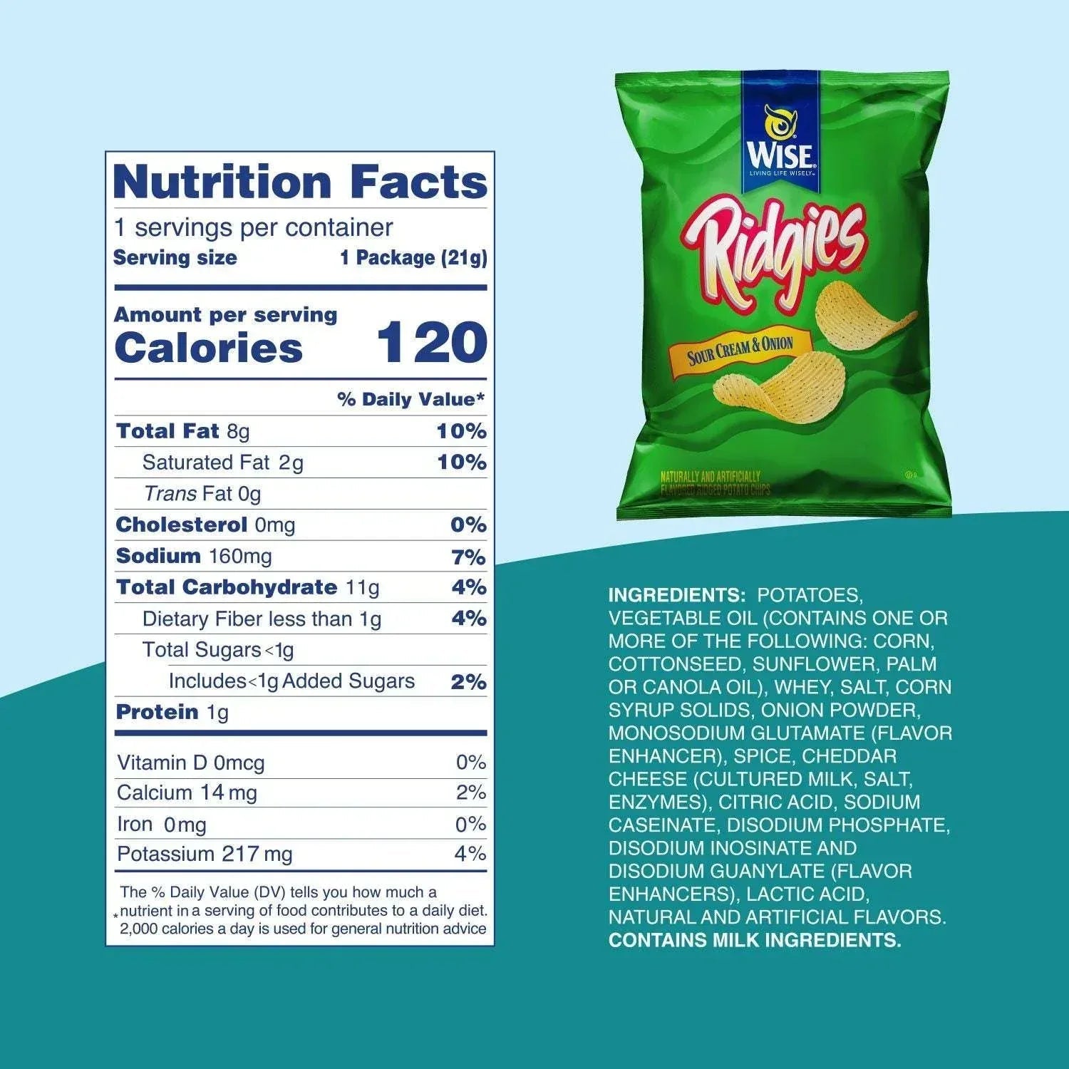 Wise Variety Pack Snacks, 50 pk.
