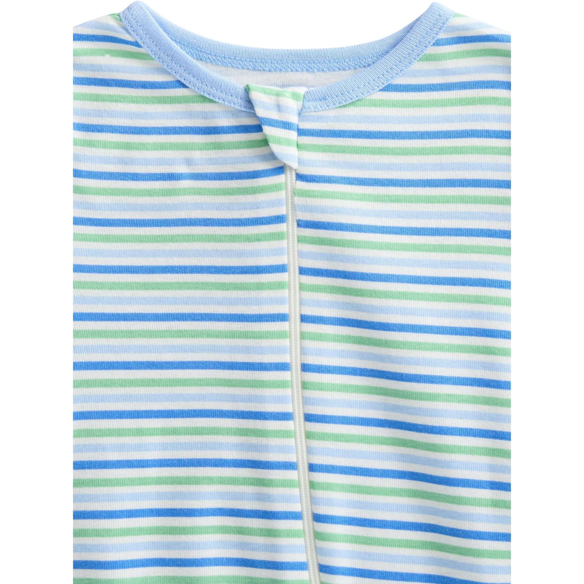 Wonder Nation Organic Cotton Baby Unisex Zip Front Footed Sleep N Play Pajamas, 3-Pack, Sizes Preemie-6/9 Months