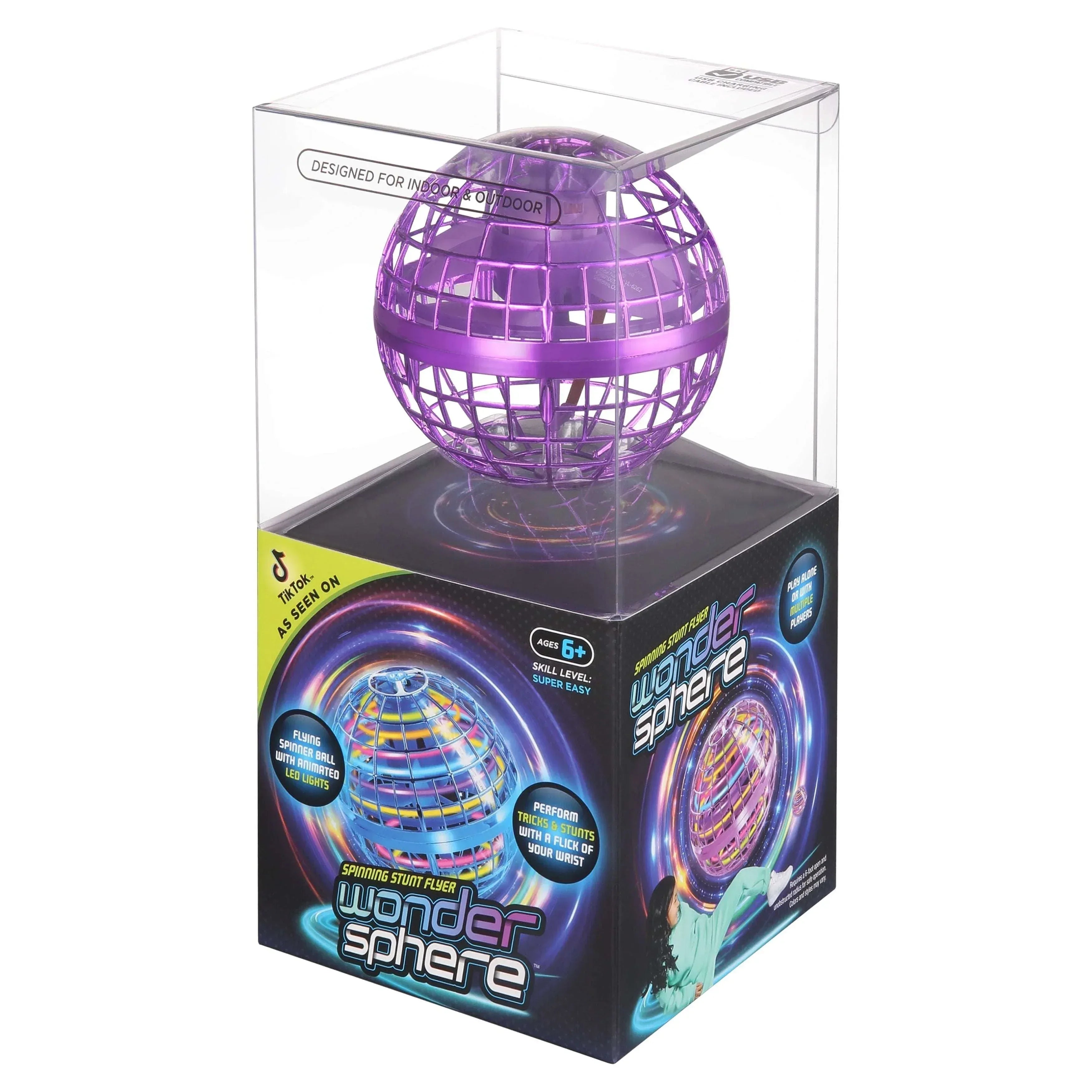 Wonder Sphere Magic Hover Ball- Blue Color- Skill Level Easy- Novelty & Gag Toys, RC, STEM Certified- Ages 6 Years and Older - USA MEGA SHOP